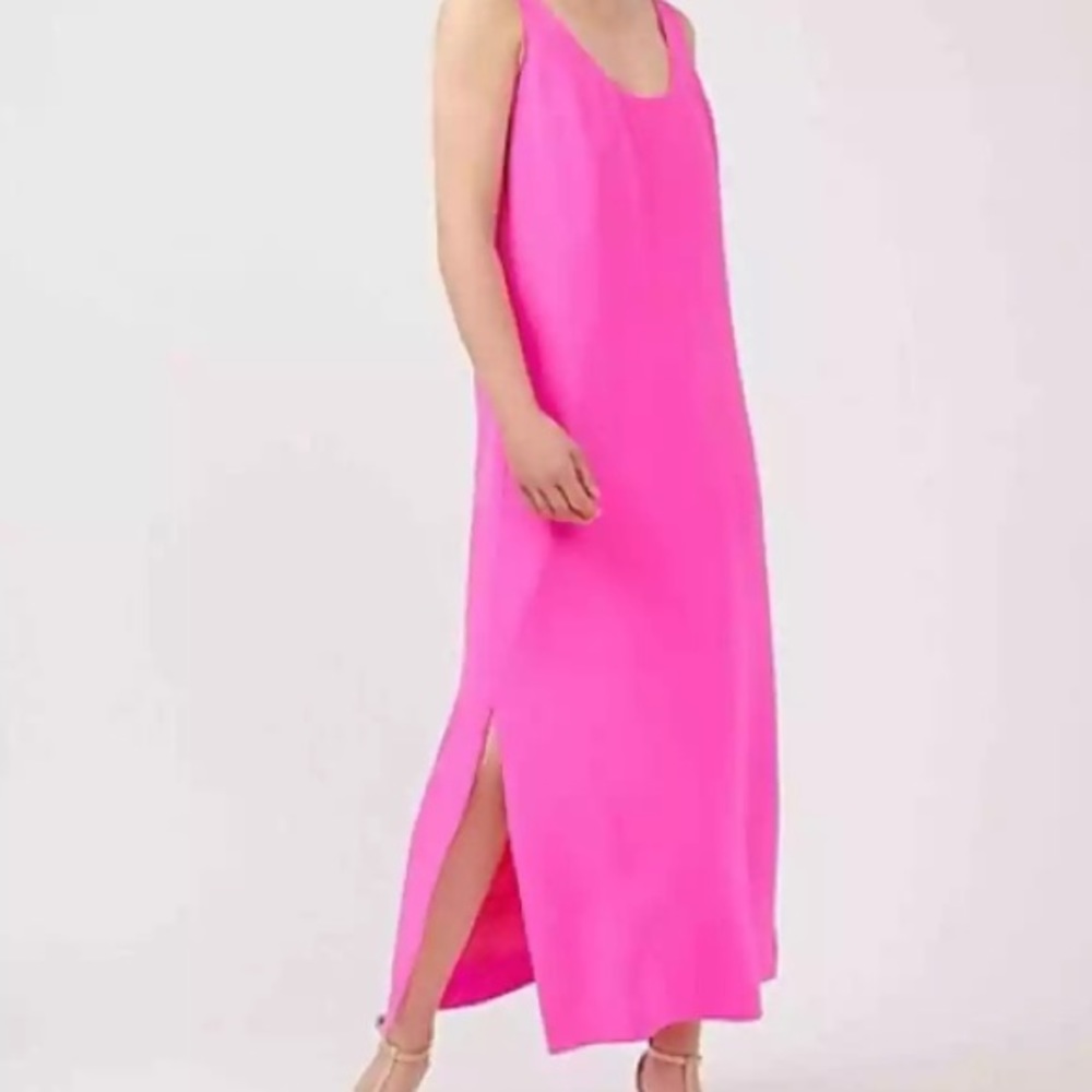 J. Crew Hot Pink Maxi Dress